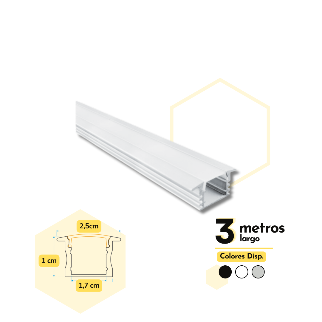 PERFILES LED INCRUSTAR 2414
