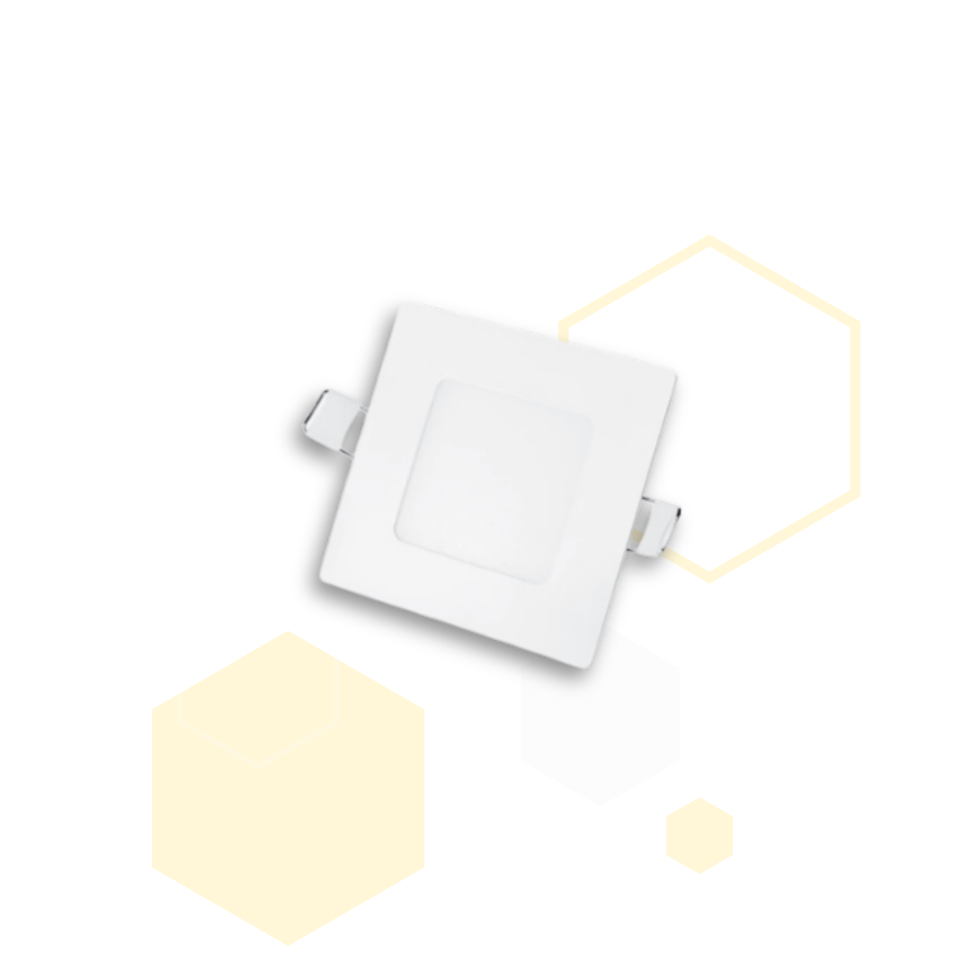 PANEL LED 6w cuadrado DE incrustar