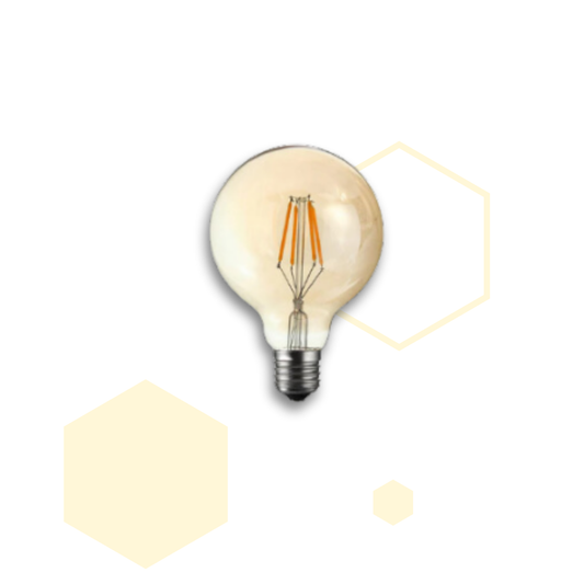 BOMBILLO LED VINTAGE G80-A 4W E27