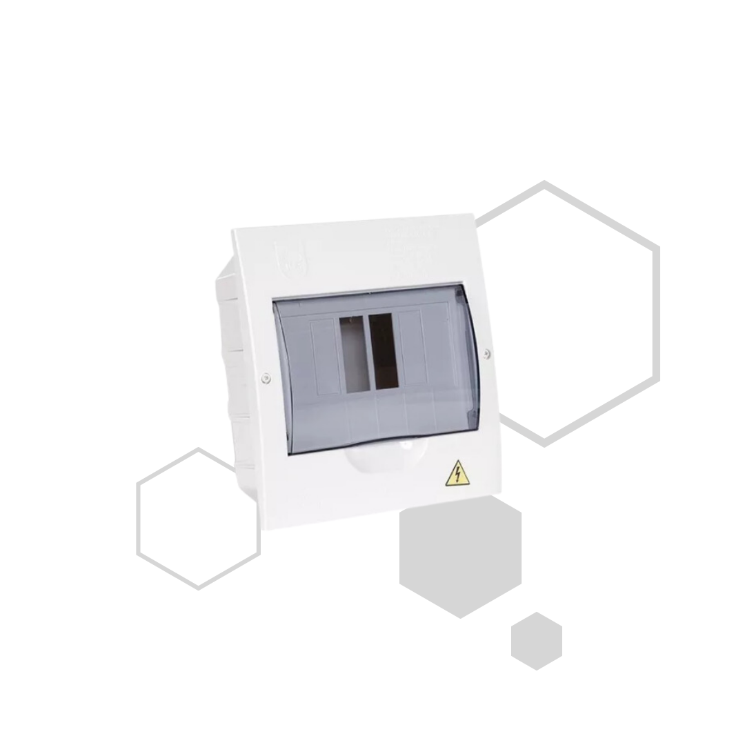 CAJA PARA TACO DE RIEL 4 CIRCUITOS INCRUSTAR