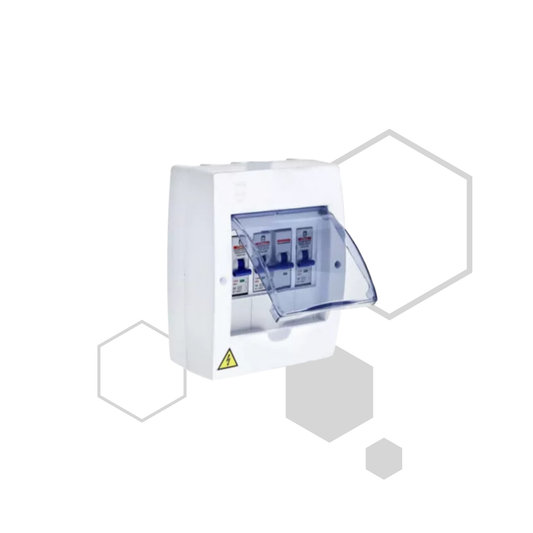 CAJA PARA TACO DE RIEL 4 CIRCUITOS SOBREPONER