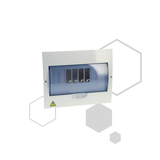 CAJA PARA TACO DE RIEL 6 CIRCUITOS INCRUSTAR