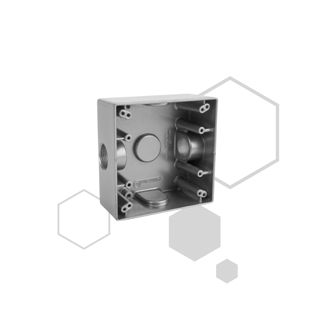 CAJA RAWELT 10X10 DF 5 SALIDAS 3/4"