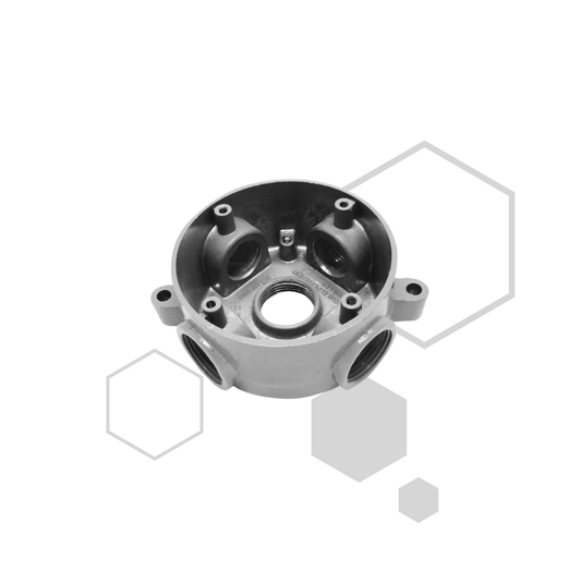 CAJA RAWELT OCTAGONAL 5 SALIDAS 3/4"
