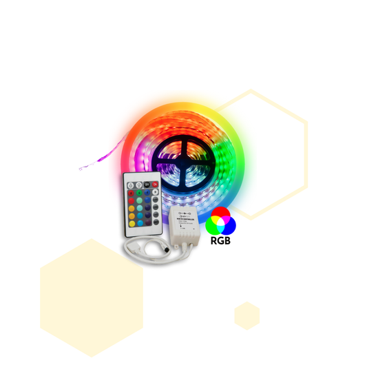 CINTA LED RGB 12v 50/50 rollo x5METROS 12v