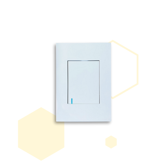 INTERRUPTOR SENCILLO CONMUTABLE LINEA LUXURY