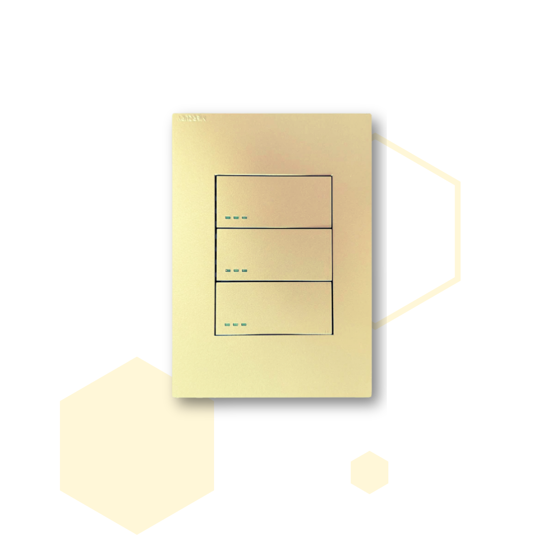 INTERRUPTOR TRIPLE CONMUTABLE LUXURY