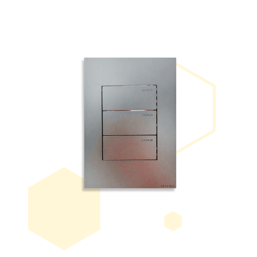 INTERRUPTOR TRIPLE CONMUTABLE LUXURY