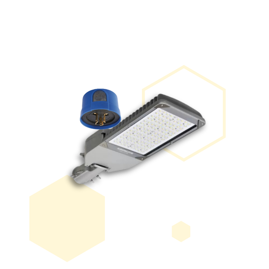 LáMPARA led ALUMBRADO PúBLICO 100W + FOTOCELDA 110V/220V