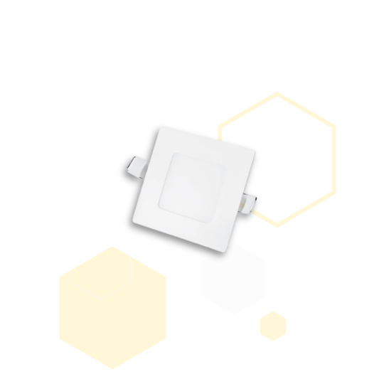 PANEL LED 3w cuadrado DE incrustar