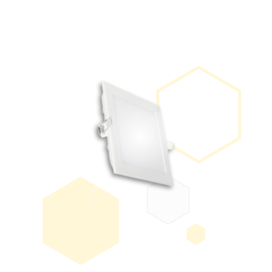 PANEL LED 9w cuadrado DE incrustar