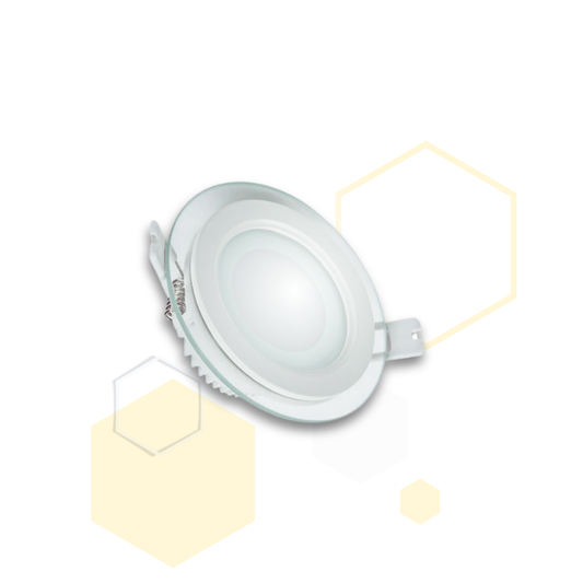 PANEL LED REDONDO INCRUSTAR 12W con VIDRIO