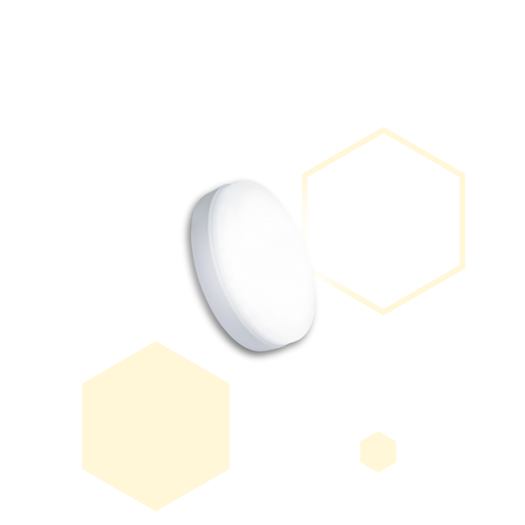 PANEL LED redondo sobreponer tipo pastel 18W