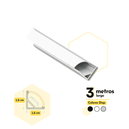 PERFILES LED ESQUINERO 1616