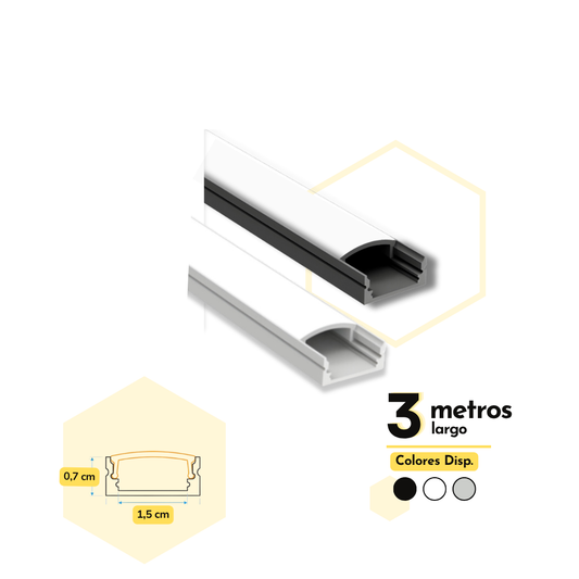 PERFILES LED INCRUSTAR 1707