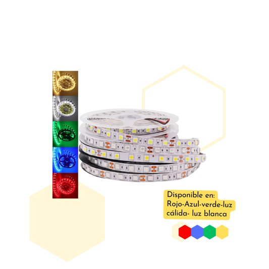 ROLLO CINTA LED 5050 60LED X METRO  12V (ROLLO 5 MT)