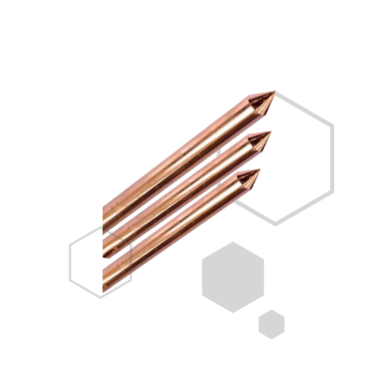 VARILLA ANCLAJE 5/8 COBRE DE 1.50 M POLO A TIERRA CERTIFICADA