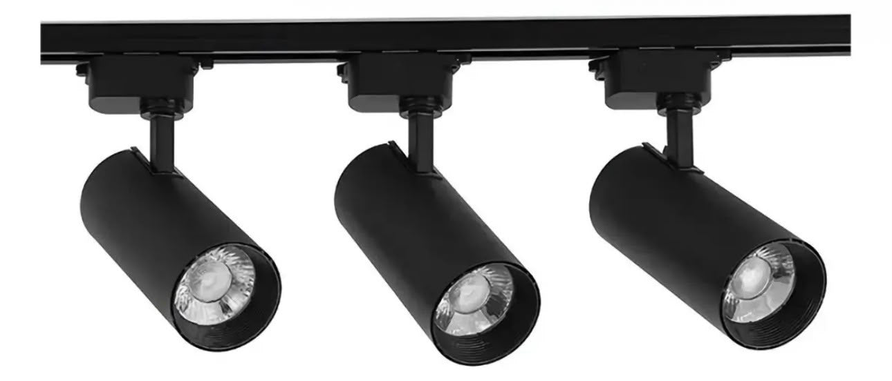 LAMPARA TIPO SPOT CON RIEL DE 1M X3 UND DE 10W